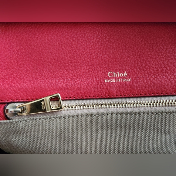 CHLOE Calfskin Dree Shoulder Bag Red - Picture 13 of 13